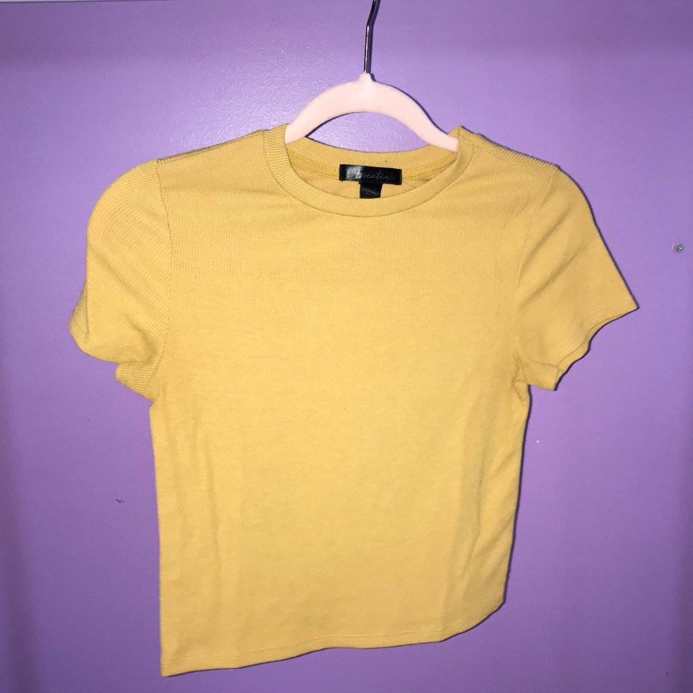 Mustard Yellow Crop Top